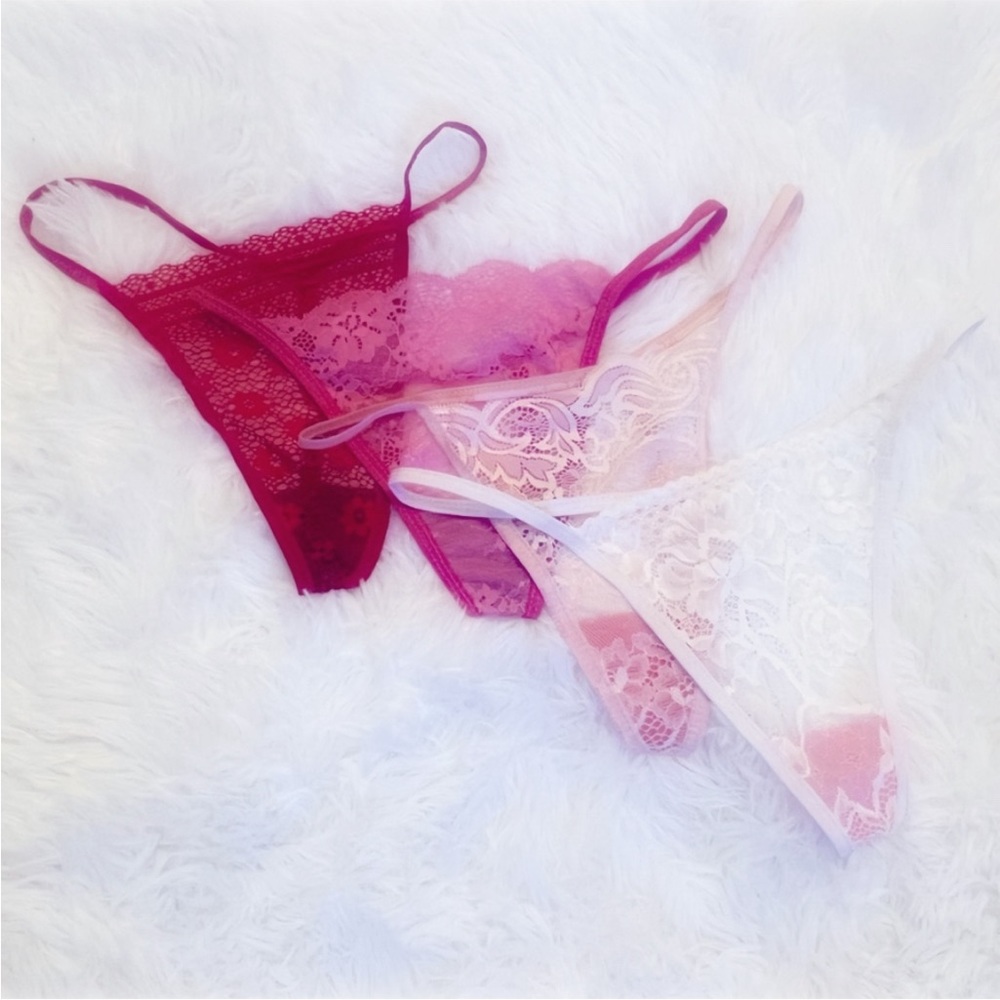 NWT Valentines Sexy G String Thong Panty Bundle